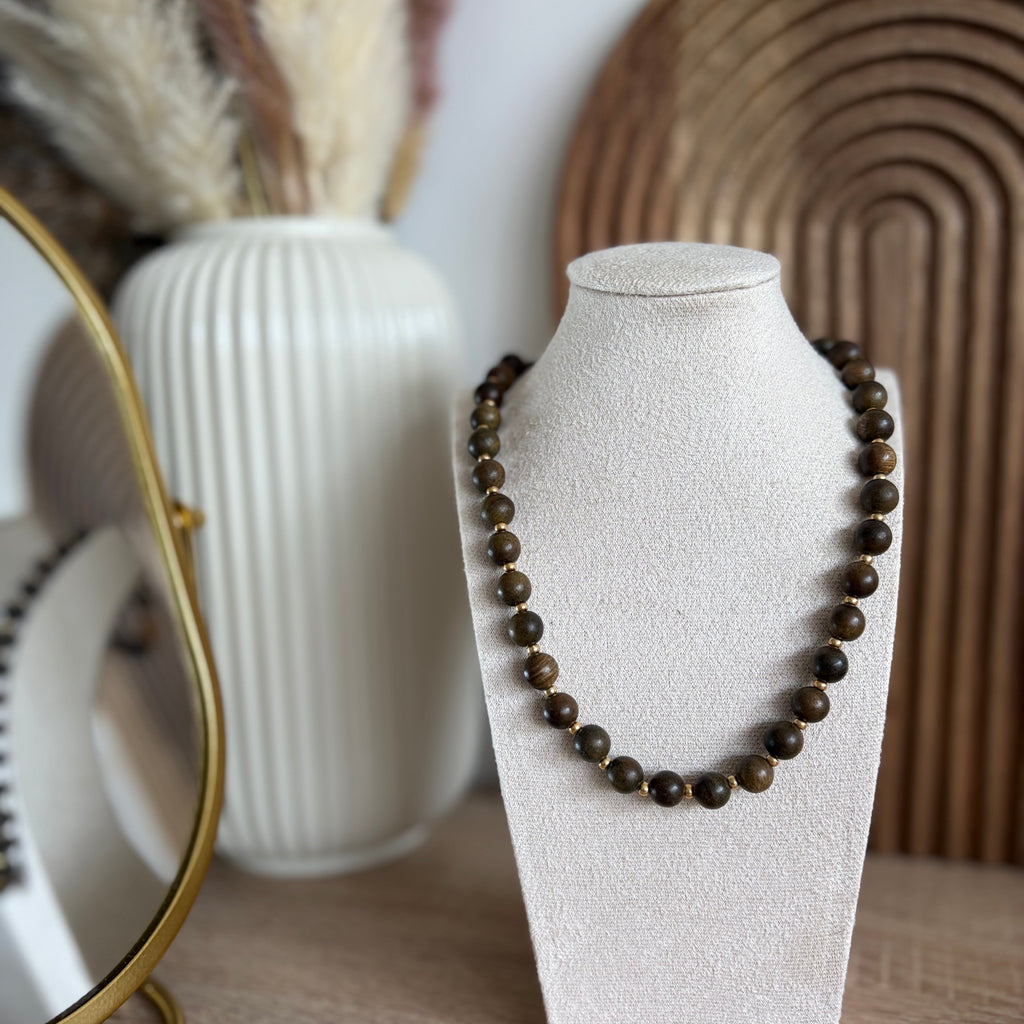 Collier - Aurore Marron