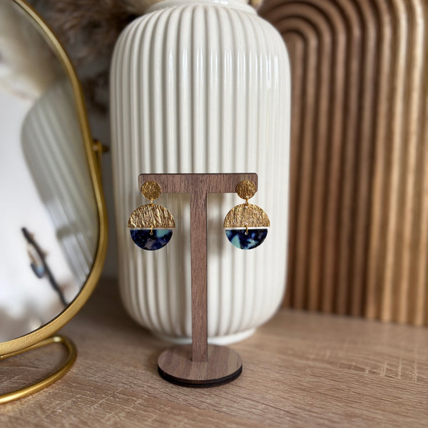 Boucles d'oreilles - Soleil Bleu