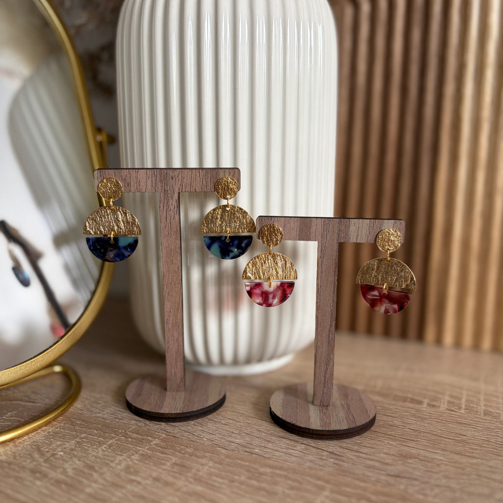 Boucles d'oreilles - Soleil Bleu