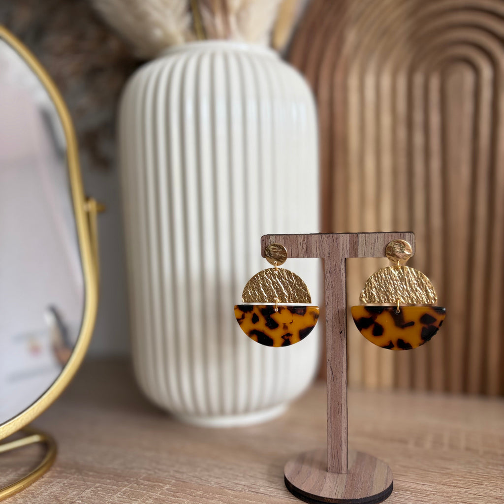 Boucles d'oreilles - Soleil Havane