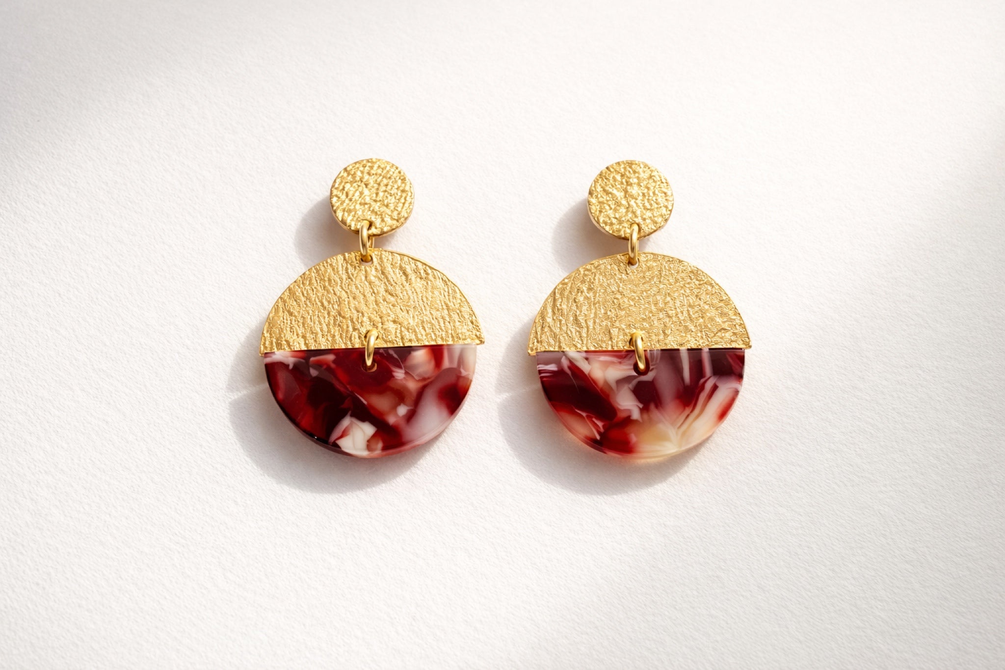 Earrings - Sun Garnet