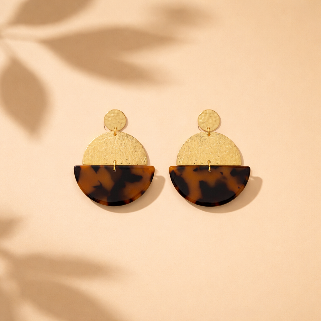 Boucles d'oreilles - Soleil Havane