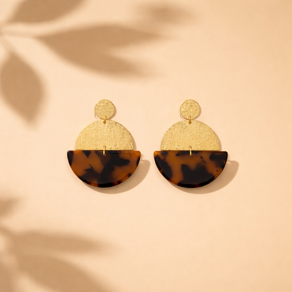 Boucles d'oreilles - Soleil Havane